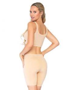 LEG AVENUE Spandex 2 Piece Bodysuit- Nude Festival