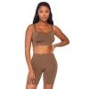 LEG AVENUE Spandex 2 Piece Bodysuit- Tan Festival