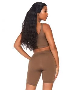 LEG AVENUE Spandex 2 Piece Bodysuit- Tan Festival