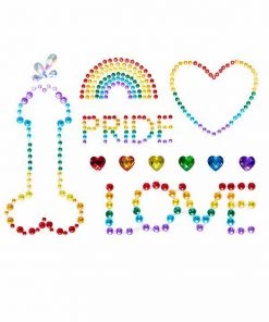 LEG AVENUE Pride Jeweled Body Stickers Gay Pride