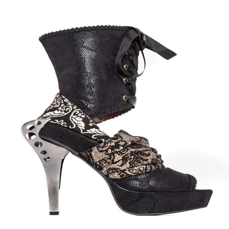 HADES Victorian Corsets Size 10 - Romantic Steampunk Heels 4 HADES Victorian Corsets Size 10 - Romantic Steampunk Heels