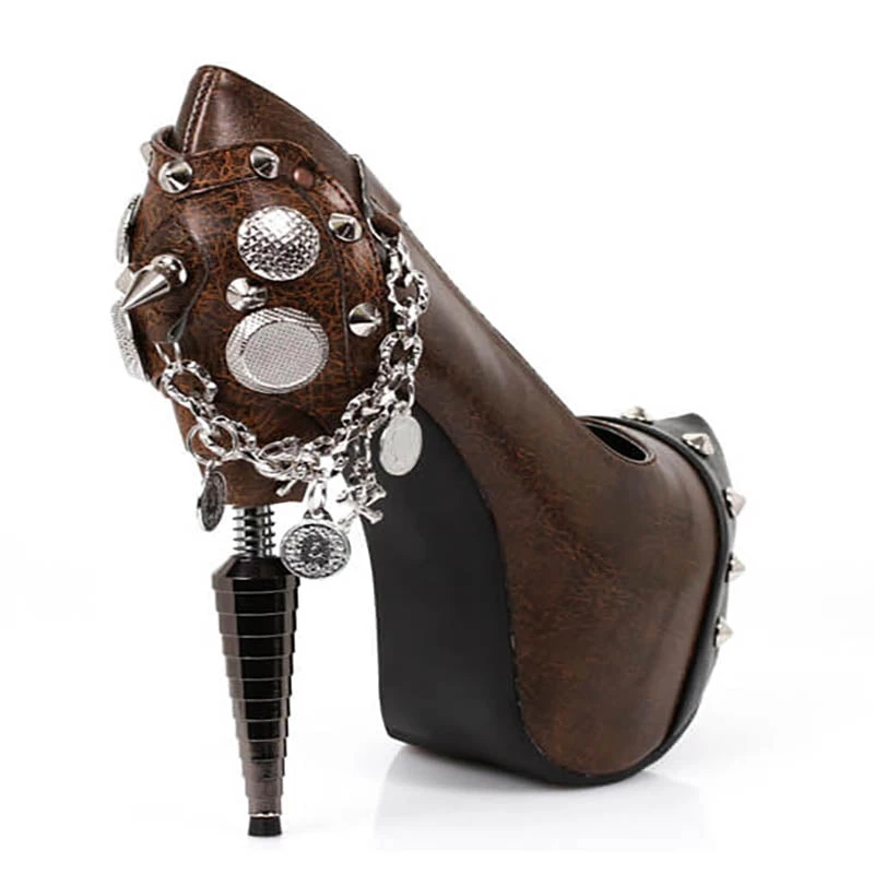 HADES FOOTWEAR Size 9 - Napier Pirate Heel 4 HADES FOOTWEAR Size 9 - Napier Pirate Heel