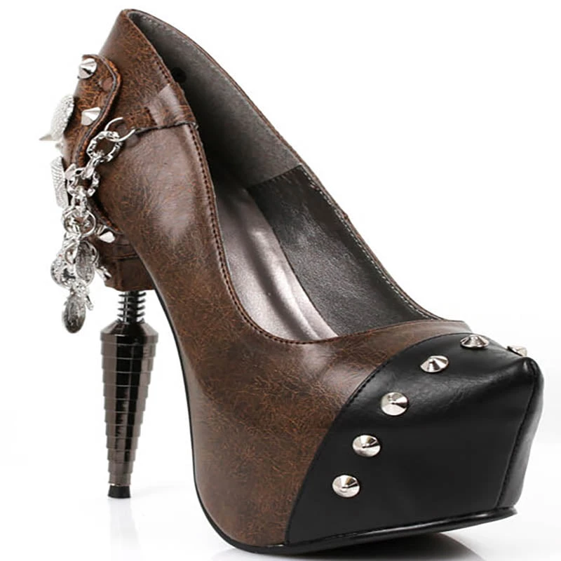 HADES FOOTWEAR Size 9 - Napier Pirate Heel 3 HADES FOOTWEAR Size 9 - Napier Pirate Heel