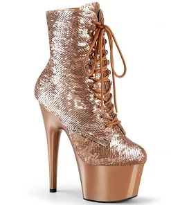 PLEASER USA Glitterati Heels - Gold