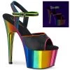 PLEASER USA Prideful Platform Rainbow Heels Gay Pride 1 PLEASER USA Prideful Platform Rainbow Heels Gay Pride