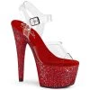 PLEASER USA Dazzling Devilish Red Heels Shoes 2 PLEASER USA Dazzling Devilish Red Heels Shoes