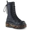 PLEASER USA Emily Stomper Boots - Leopard