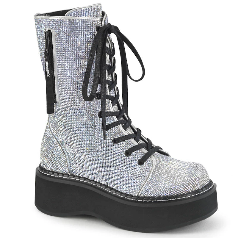 PLEASER USA Rhinestone Combat Boots Gay Pride 3 PLEASER USA Rhinestone Combat Boots Gay Pride