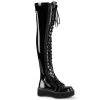PLEASER USA Emily Thigh High - Black Wet Look Patent Leather 2 PLEASER USA Emily Thigh High - Black Wet Look Patent Leather