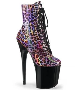 PLEASER USA Wild Side Heels - Pink Holo
