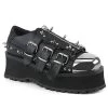 PLEASER USA Zipped And Spiked Crusher Sneakers Men's Clothing