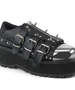 PLEASER USA Zipped And Spiked Crusher Sneakers Men's Clothing