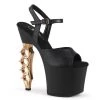 PLEASER USA Shoes Knuckle Duster Sling-back Heels - Copper 1 PLEASER USA Shoes Knuckle Duster Sling-back Heels - Copper