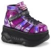 PLEASER USA Antigravity Platform Sneakers - Purple Men's Clothing