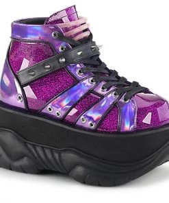 PLEASER USA Antigravity Platform Sneakers - Purple Men's Clothing