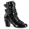 PLEASER USA Tombstone Boots - Black Patent Victorian Corsets 2 PLEASER USA Tombstone Boots - Black Patent Victorian Corsets