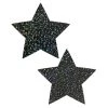 Pastease Glittery Star Nipple Pasties - Black 1 Pastease Glittery Star Nipple Pasties - Black