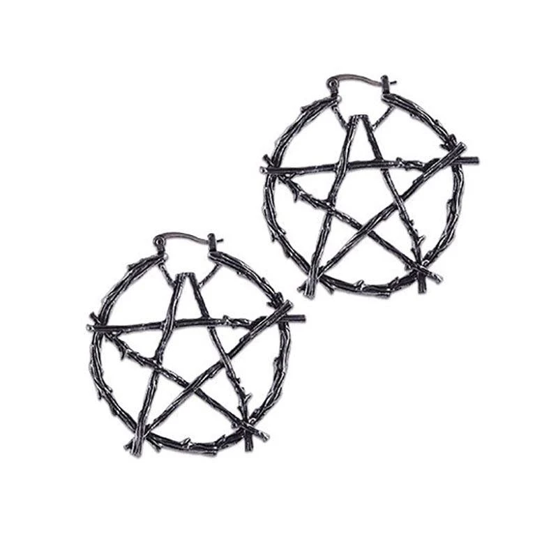 RESTYLE Sacred Branch Pentagram Earrings 3 RESTYLE Sacred Branch Pentagram Earrings