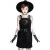RESTYLE Crescent Corduroy Suspender Dress Clothing