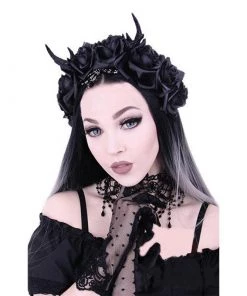 RESTYLE Deer Roses Horned Headband Accessories