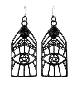RESTYLE Evil Eye Caged Earrings