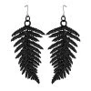 RESTYLE Floating Fern Earrings - Black Accessories