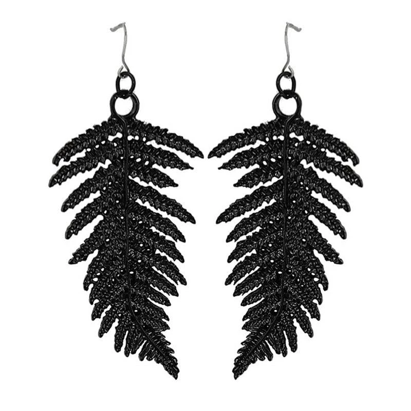 RESTYLE Floating Fern Earrings - Black Accessories 3 RESTYLE Floating Fern Earrings - Black Accessories