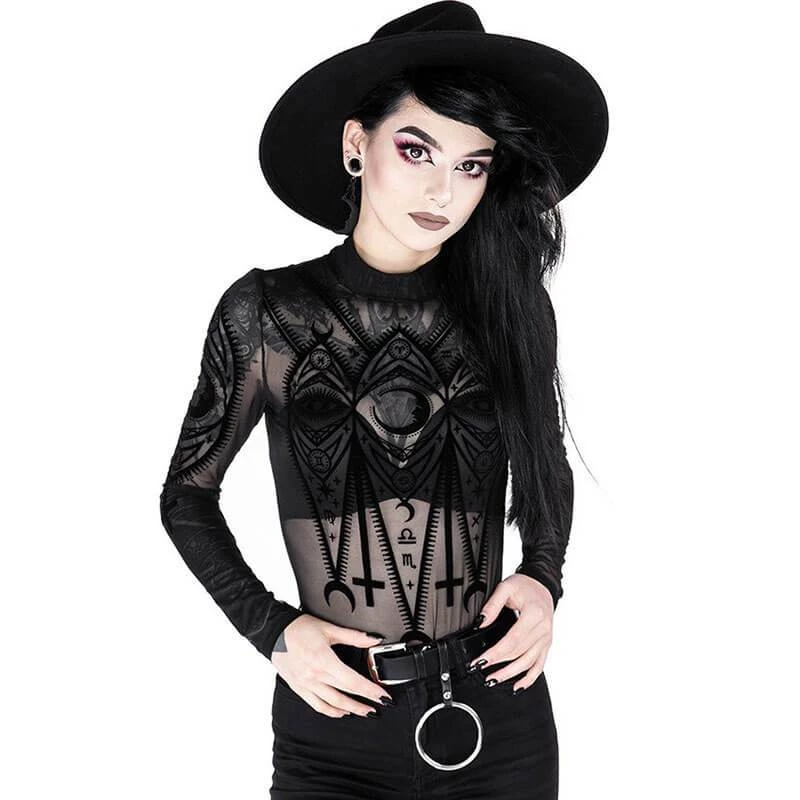 RESTYLE Fortune Teller Bodysuit Goth 3 RESTYLE Fortune Teller Bodysuit Goth
