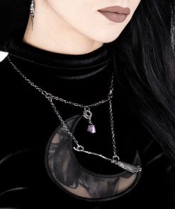 RESTYLE Flying Broom Necklace - Silver