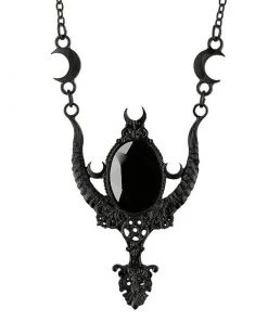 RESTYLE Mystic Lunar Horned Necklace
