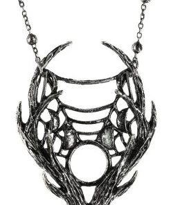 RESTYLE Moon Antlers Necklace - Silver Accessories