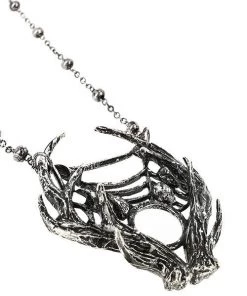 RESTYLE Moon Antlers Necklace - Silver Accessories