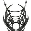 RESTYLE Accessories Moon Antlers Necklace - Black