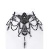 RESTYLE Occult Moth Choker - Silver Accessories
