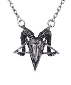 RESTYLE Baphomat Skull Pendant - Silver Accessories