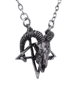 RESTYLE Baphomat Skull Pendant - Silver Accessories