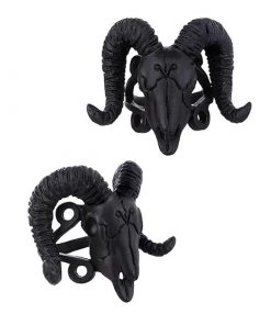 RESTYLE Baphomet Skull Ring - Black Accessories