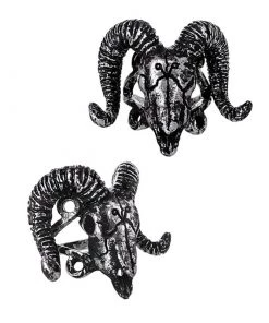 RESTYLE Baphomet Skull Ring - Silver Accessories