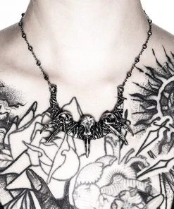 RESTYLE Raven Skulls Necklace Accessories