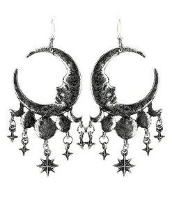 RESTYLE Dripping Moons Earrings - Silver Accessories