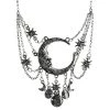 RESTYLE Accessories Dripping Moon Necklace - Silver