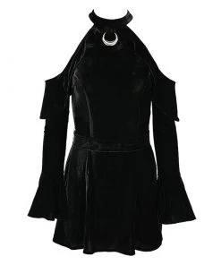 RESTYLE Clothing Velvet Moon Halter Mini Dress 12 RESTYLE Clothing Velvet Moon Halter Mini Dress