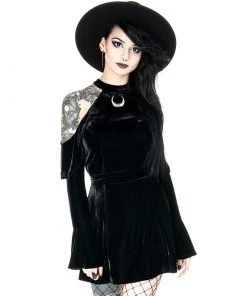 RESTYLE Clothing Velvet Moon Halter Mini Dress 11 RESTYLE Clothing Velvet Moon Halter Mini Dress