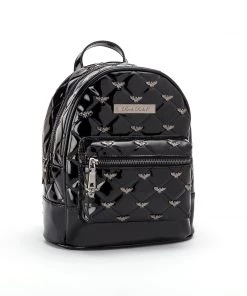 Rock Rebel Horror Black Bat Studded Backpack Purse (IN STOCK)