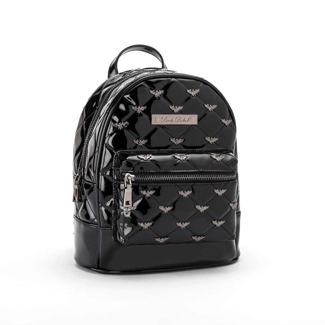 Rock Rebel Horror Black Bat Studded Backpack Purse (IN STOCK) 3 Rock Rebel Horror Black Bat Studded Backpack Purse (IN STOCK)