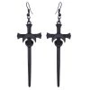 RESTYLE Sword Of Athena Earrings - Black