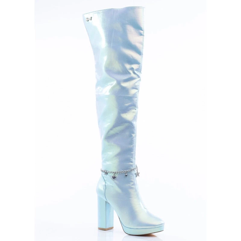 Sparkl Blue Fairy Thigh-High Boots Shoes 3 Sparkl Blue Fairy Thigh-High Boots Shoes