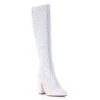 Sparkl Pink Rhinestone Knee-High Boots