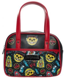 SOURPUSS CLOTHING Rockabilly Freakshow Mini Bowler Purse