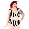 SOURPUSS CLOTHING Hot Ghoul Monokini Swimwear